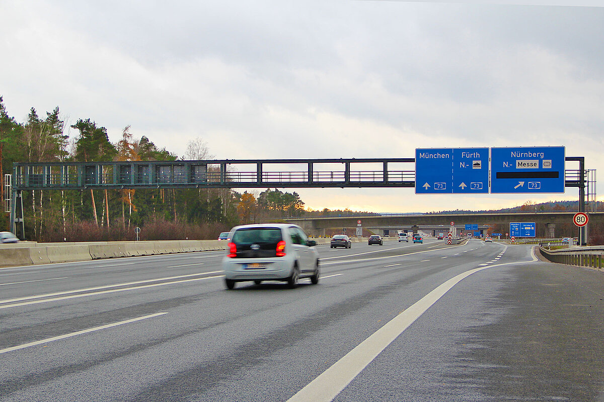 Schilderbrücke A6 AK Nürnberg Süd