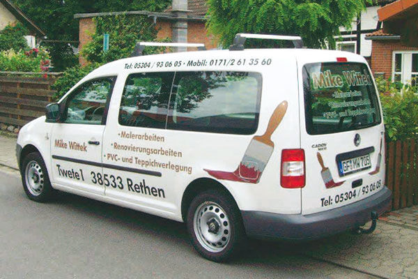 Fahrzeugbeschriftung PKW
