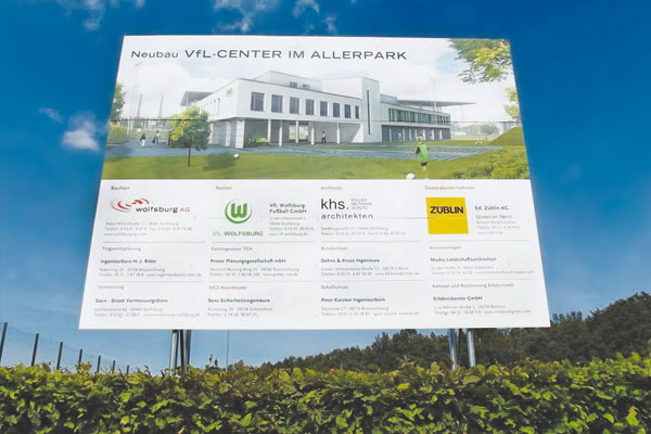 Bauinformationstafel