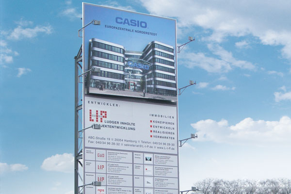 Werbeschild Casio